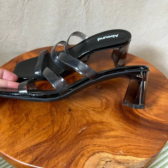 Nordstrom Abound Ethan Strappy Slide Sandal in Black Smoke Size 6.5 - Picture 8 of 11